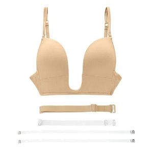 NWT deep low U plunge backless convertible invisible strap BRA Event NO OFFERS